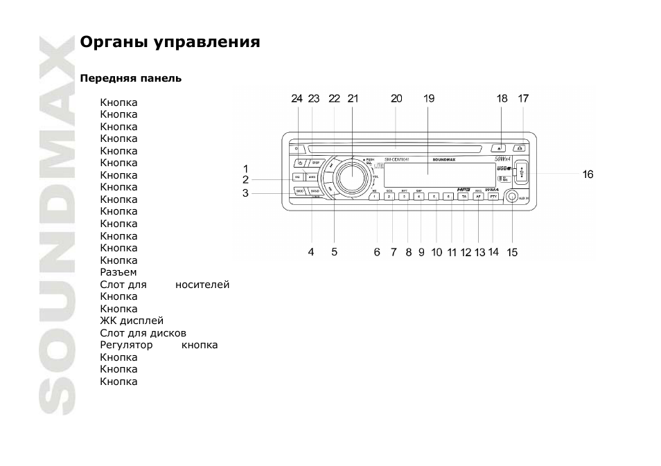 SoundMax SM-CDM1041 User Manual | Page 38 / 60