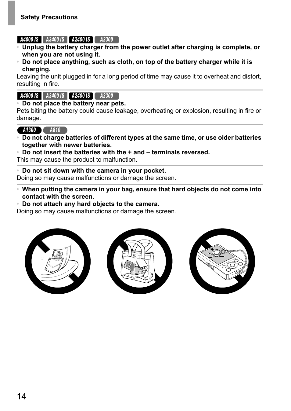 Canon A4050 IS User Manual | Page 14 / 186