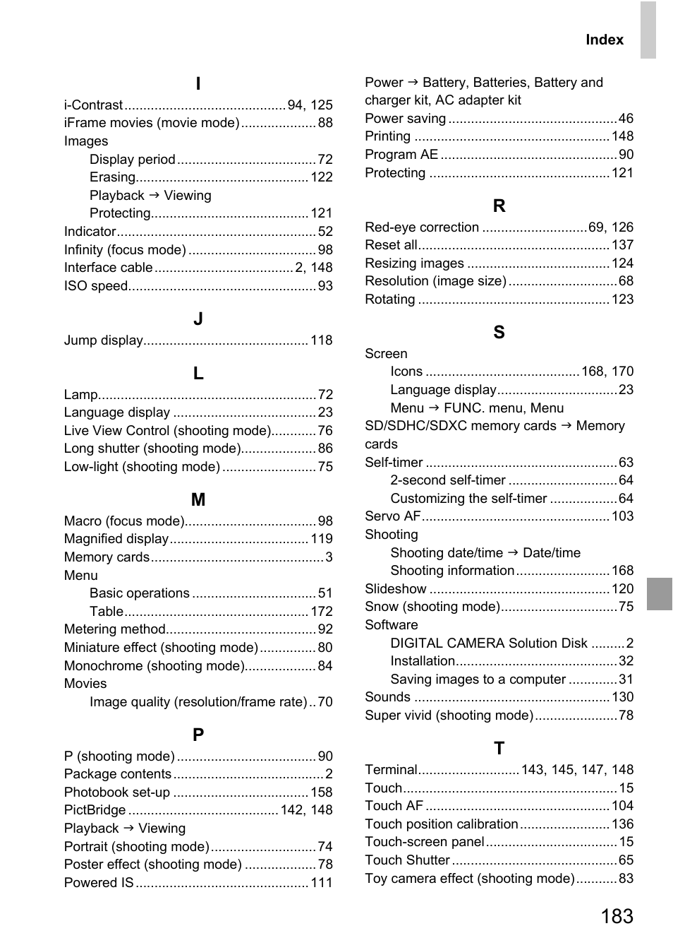 Canon A4050 IS User Manual | Page 183 / 186