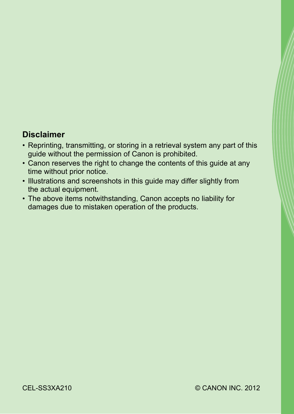 Canon A4050 IS User Manual | Page 186 / 186