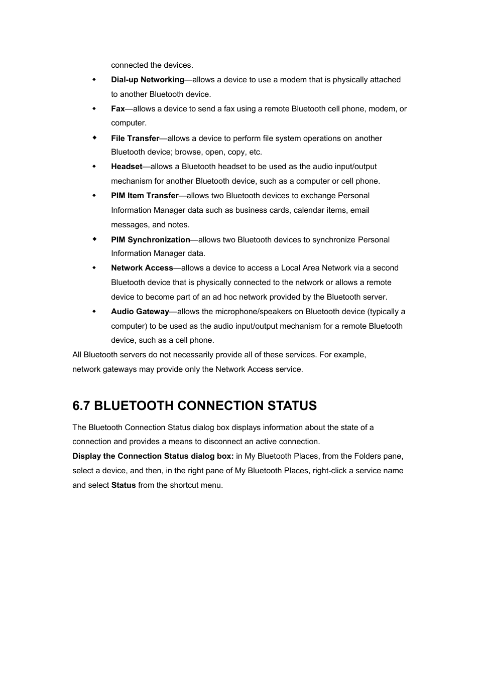 7 bluetooth connection status | BAFO BF-8000 User Manual | Page 35 / 97