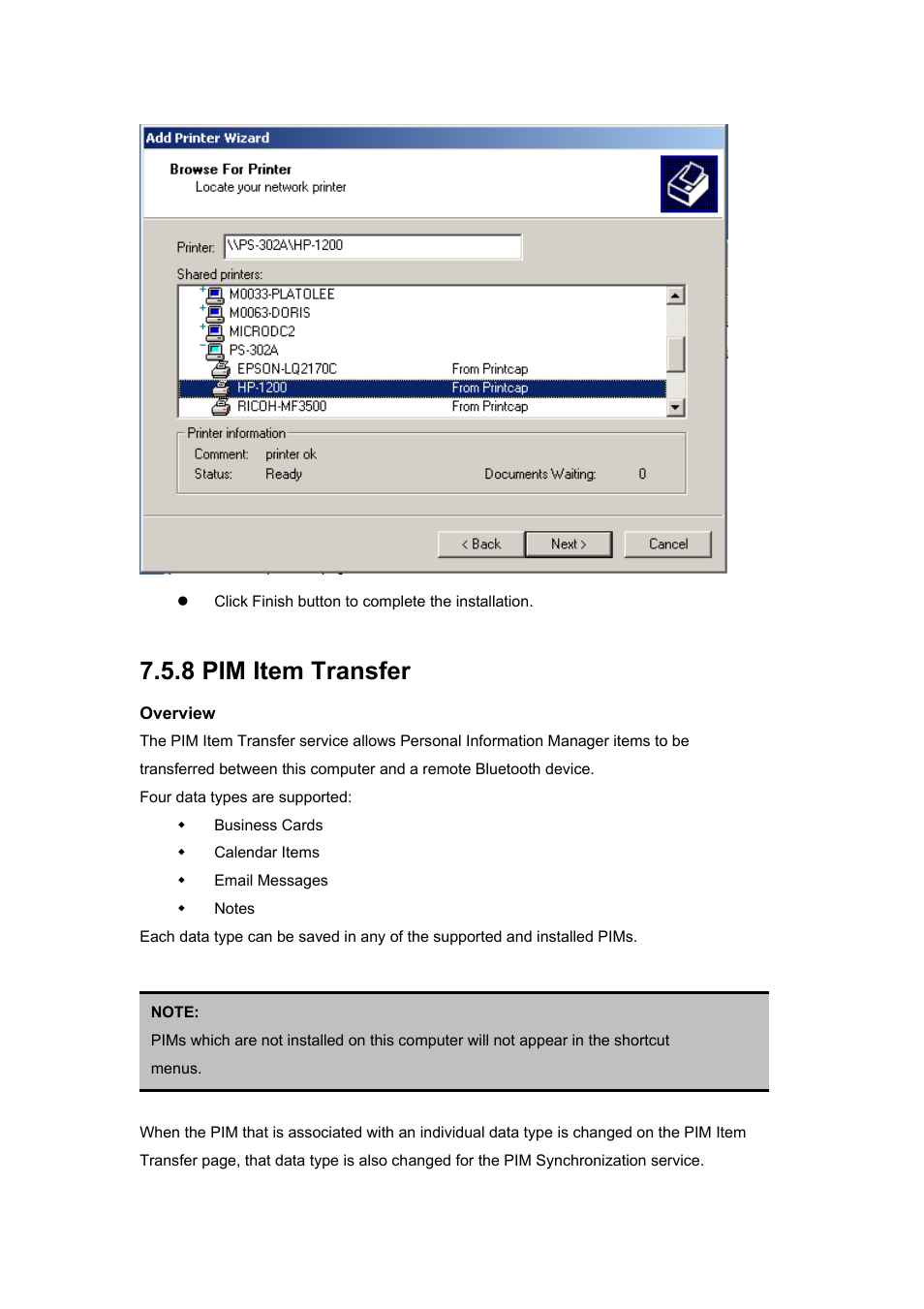 8 pim item transfer | BAFO BF-8000 User Manual | Page 64 / 97