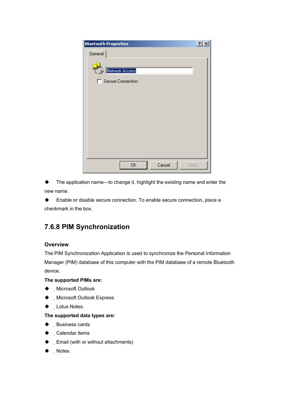 8 pim synchronization | BAFO BF-8000 User Manual | Page 82 / 97
