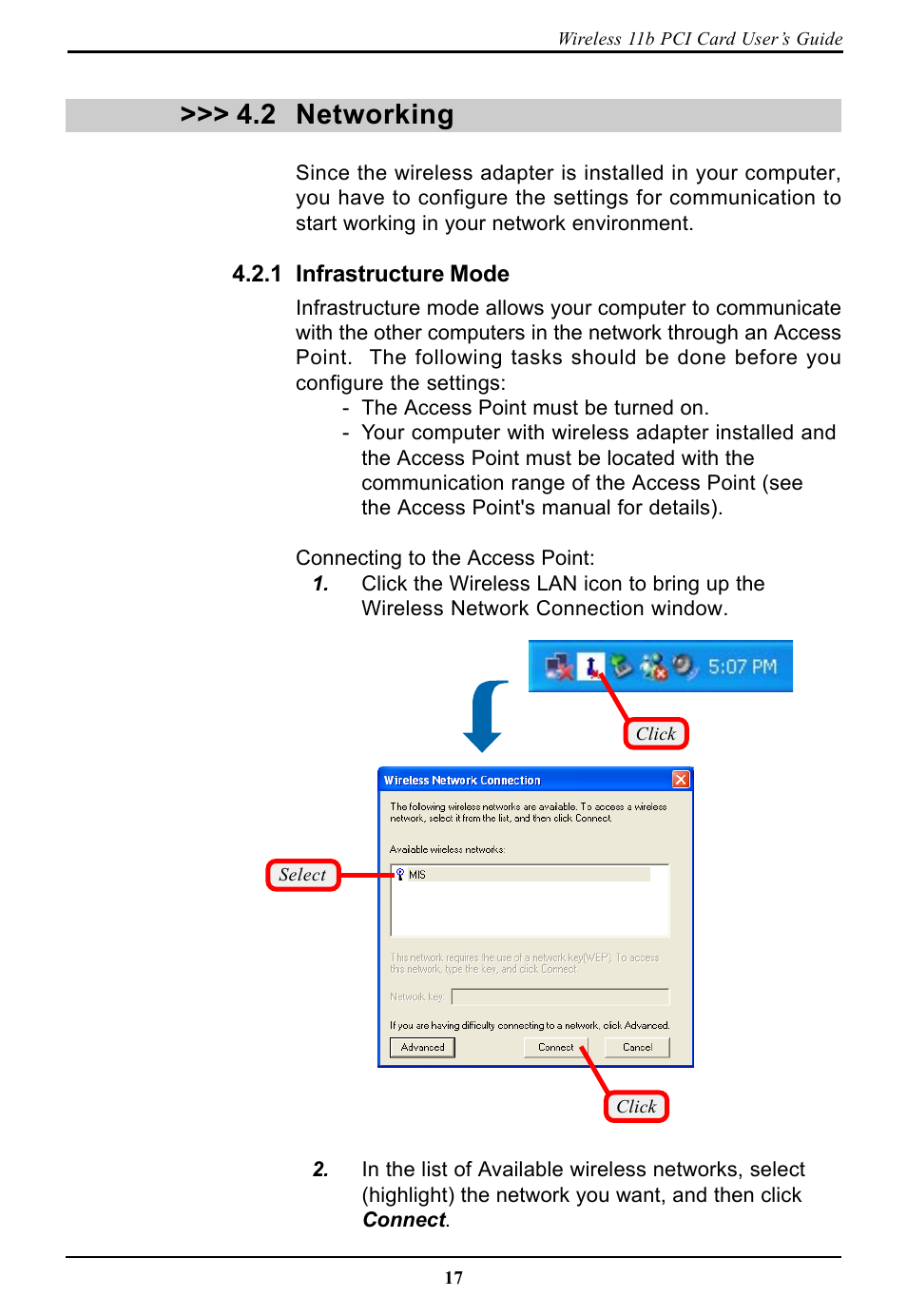 2 networking, 1 infrastructure mode, Networking | BAFO BF-7600 User Manual | Page 23 / 58