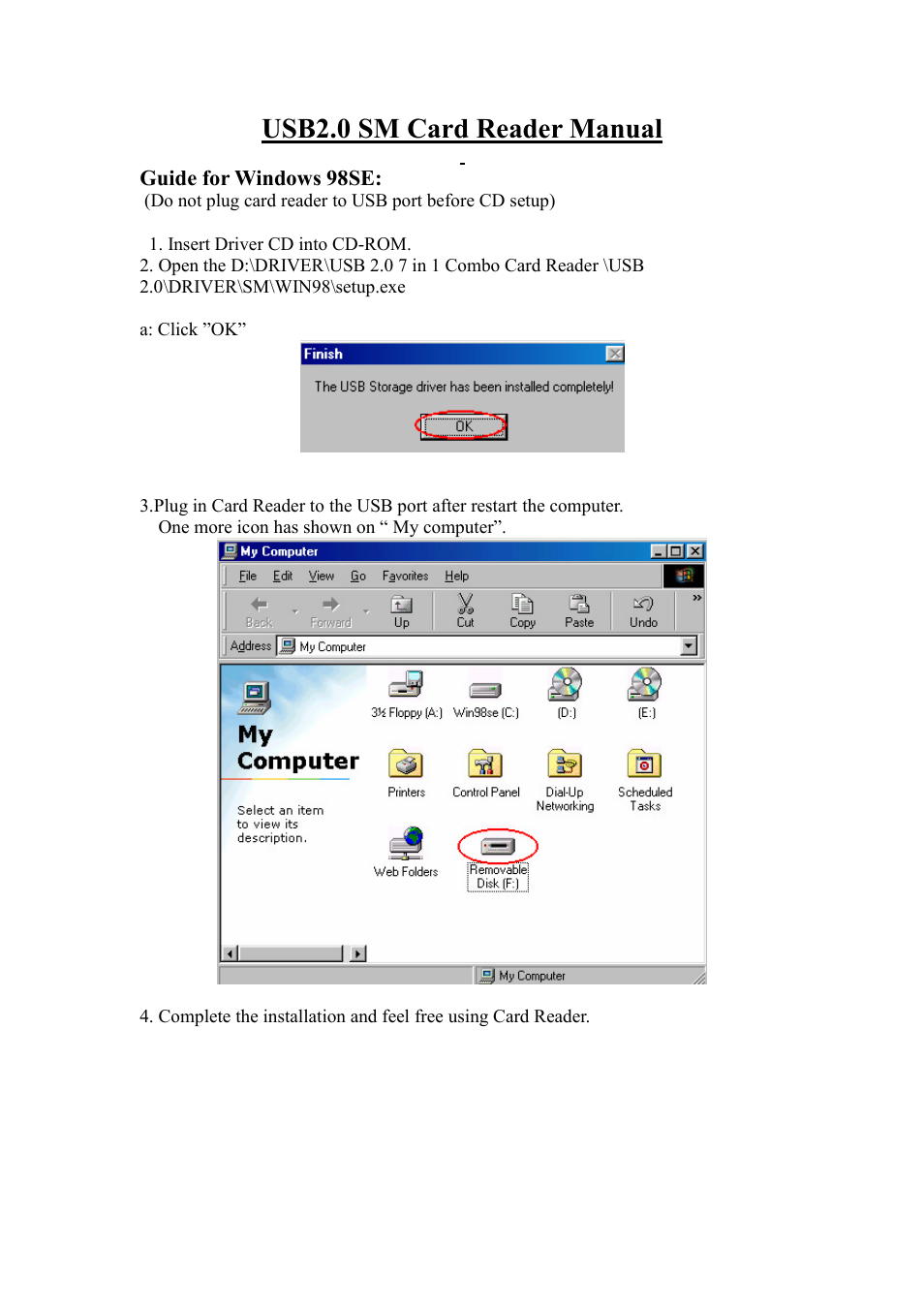 BAFO BF-7360 USB2.0 SM User Manual | 2 pages