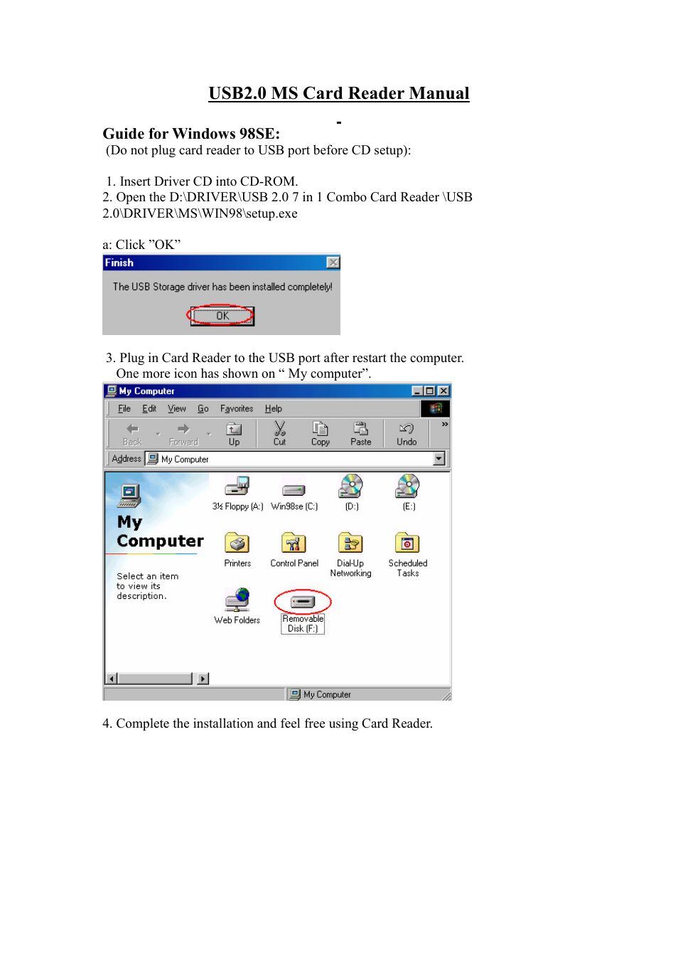 BAFO BF-7360 USB2.0 MS User Manual | 2 pages