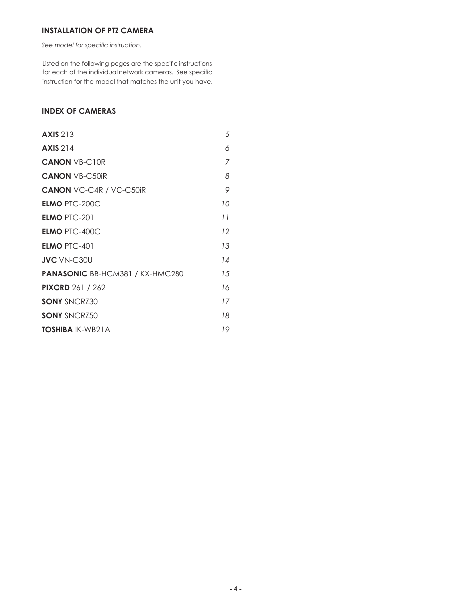 Canon IP ReadyTM Series Video Alarm FDP75C12N User Manual | Page 4 / 24