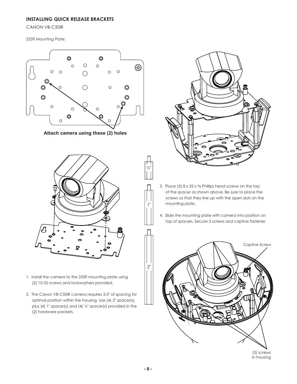 Canon IP ReadyTM Series Video Alarm FDP75C12N User Manual | Page 8 / 24