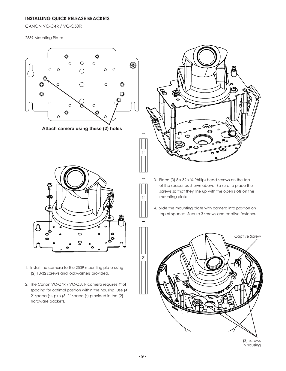 Canon IP ReadyTM Series Video Alarm FDP75C12N User Manual | Page 9 / 24