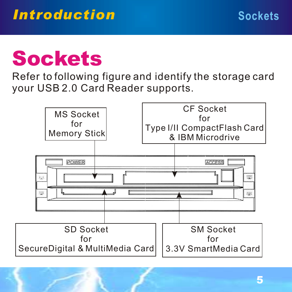 Sockets, Introduction | BAFO BF-7351 Internal Multi Slot User Manual | Page 6 / 18