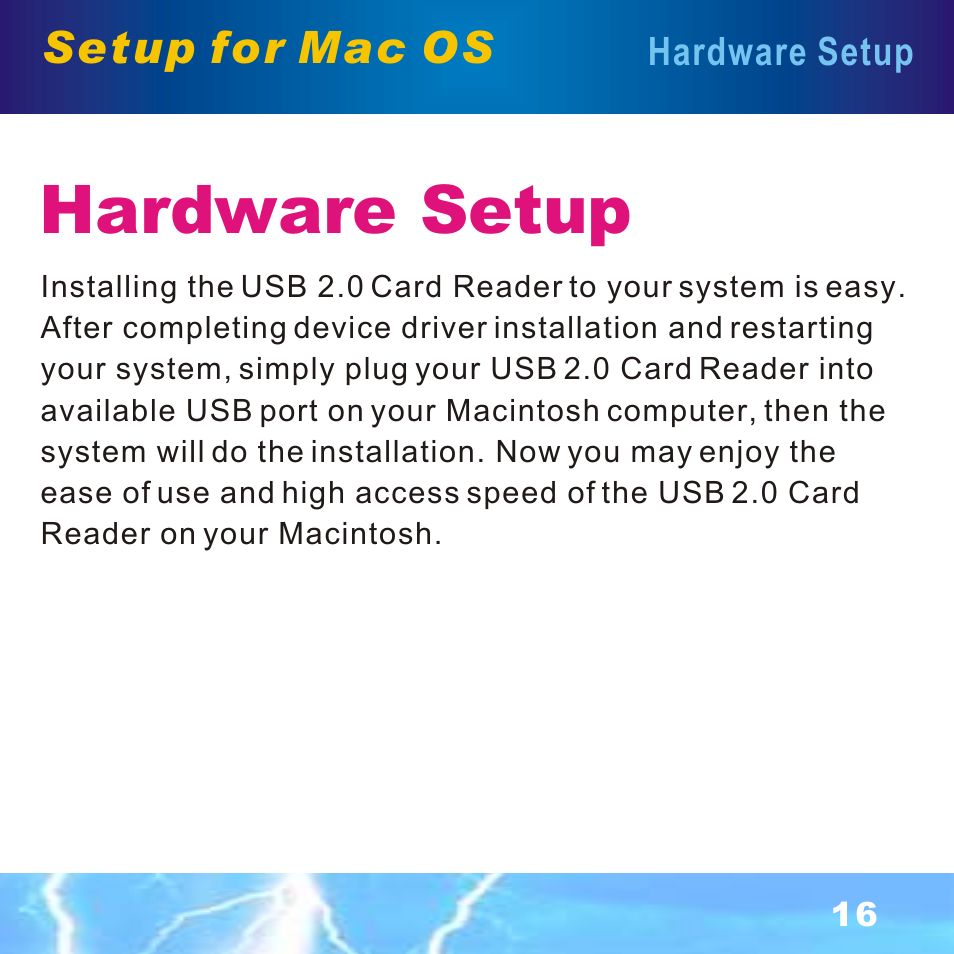 Hardware setup | BAFO BF-7351 External Single Slot User Manual | Page 17 / 21