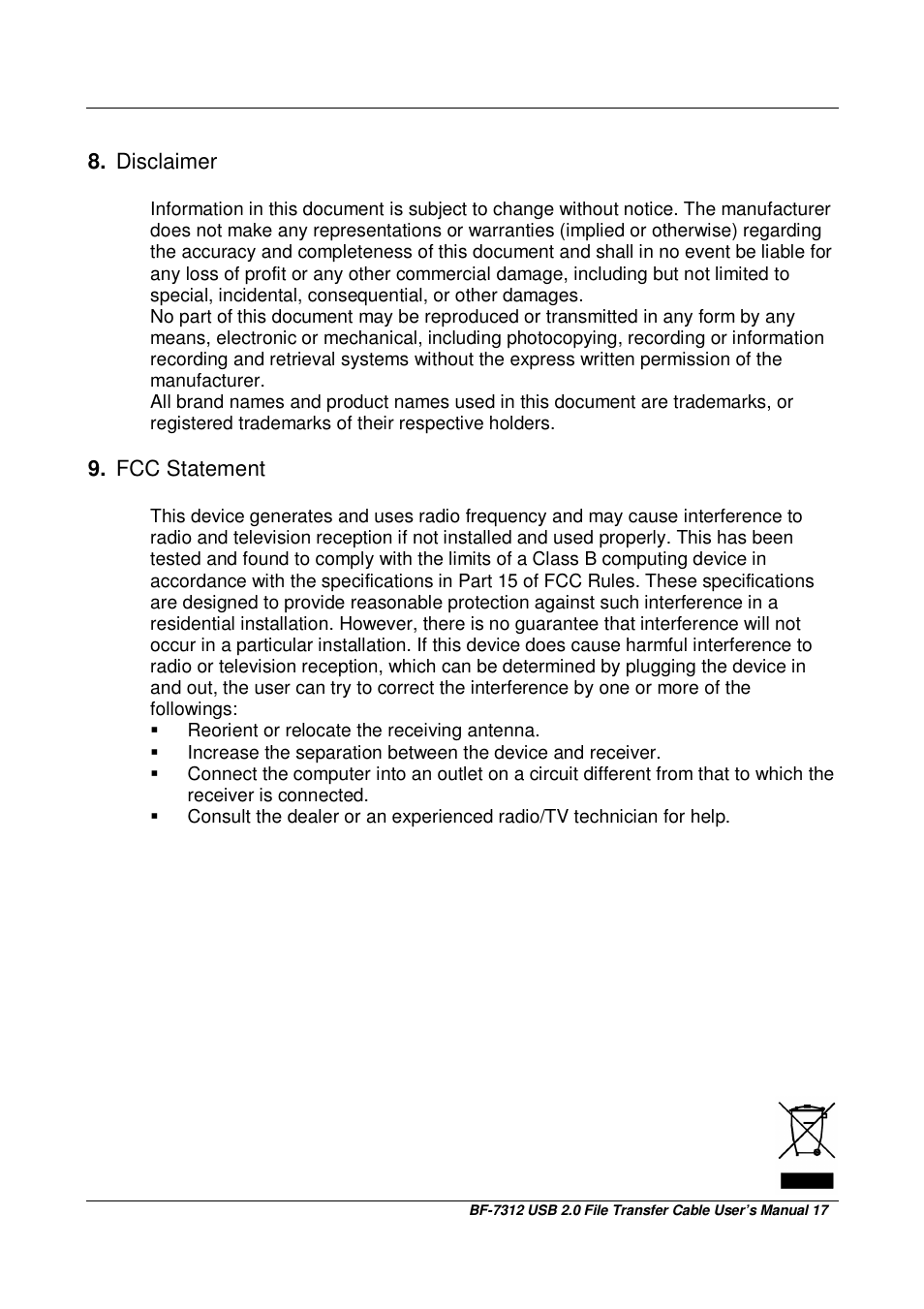 BAFO BF-7312 User Manual | Page 17 / 17