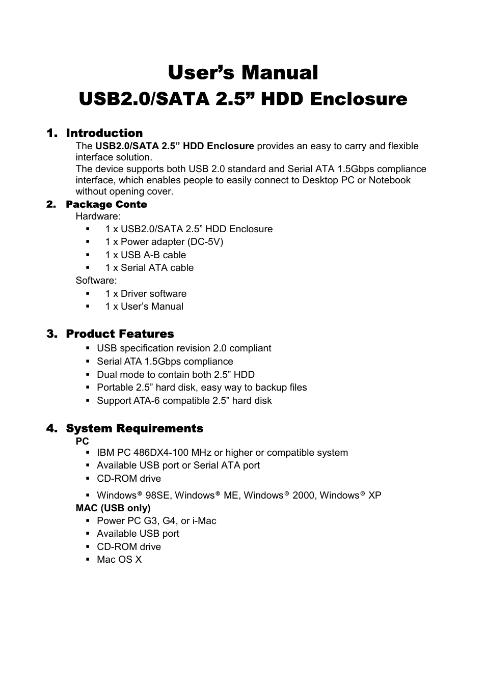 BAFO BF-6250 User Manual | 16 pages