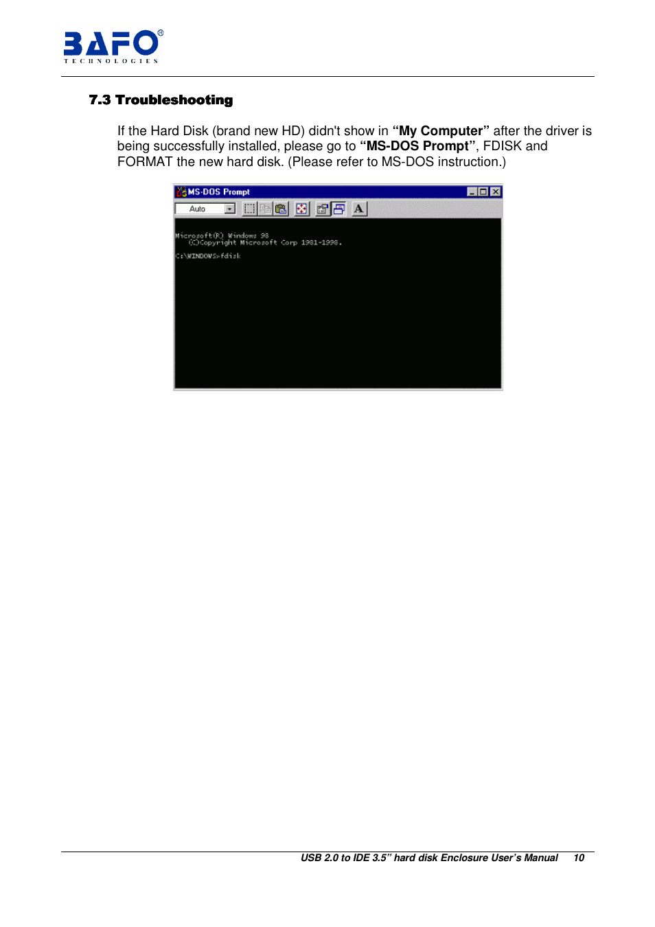BAFO BF-2003 User Manual | Page 11 / 20