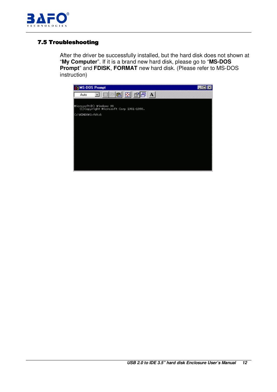 BAFO BF-2003 User Manual | Page 13 / 20