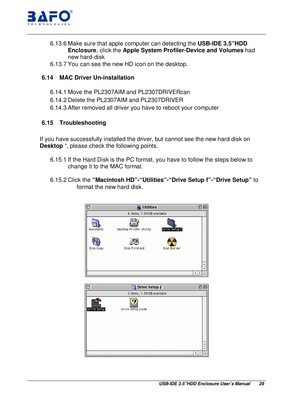 BAFO BF-2001 User Manual | Page 29 / 32
