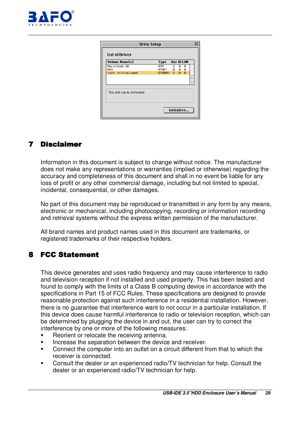 BAFO BF-2001 User Manual | Page 30 / 32