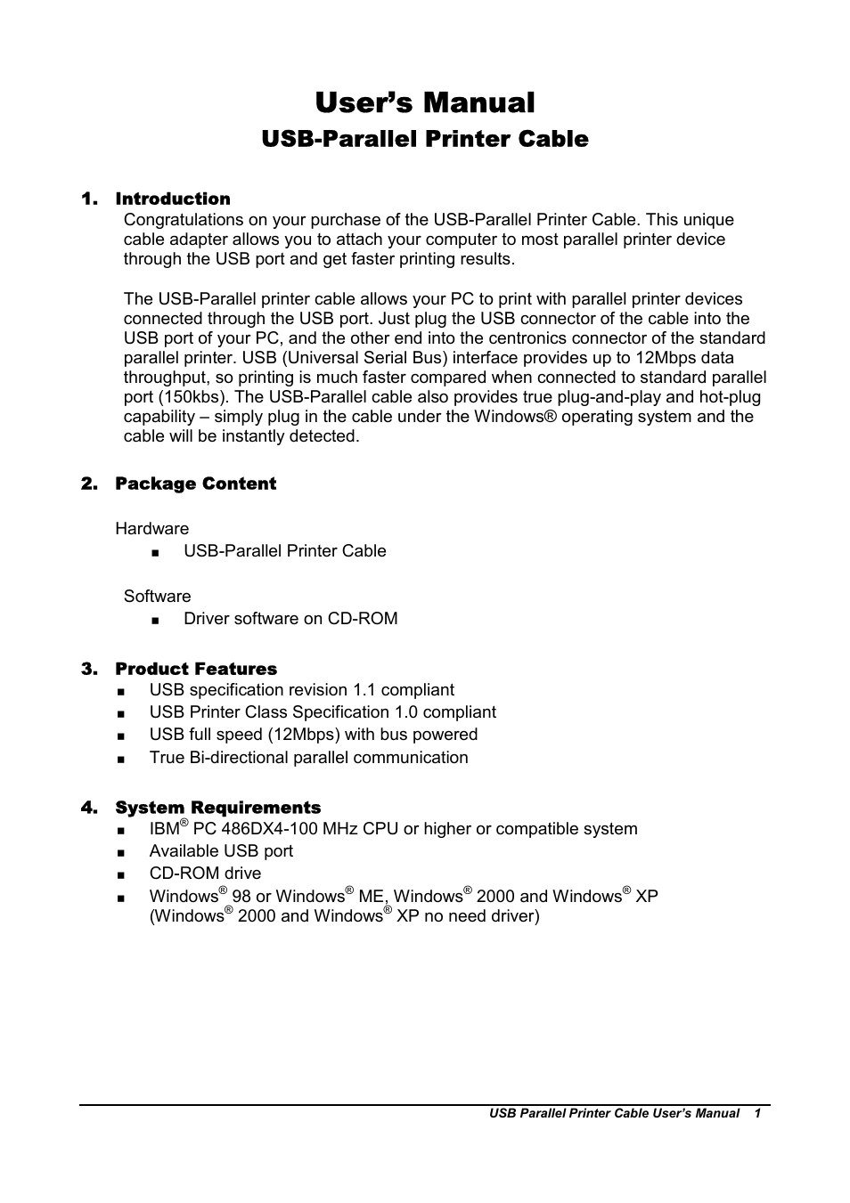 BAFO BF-1284 User Manual | 8 pages