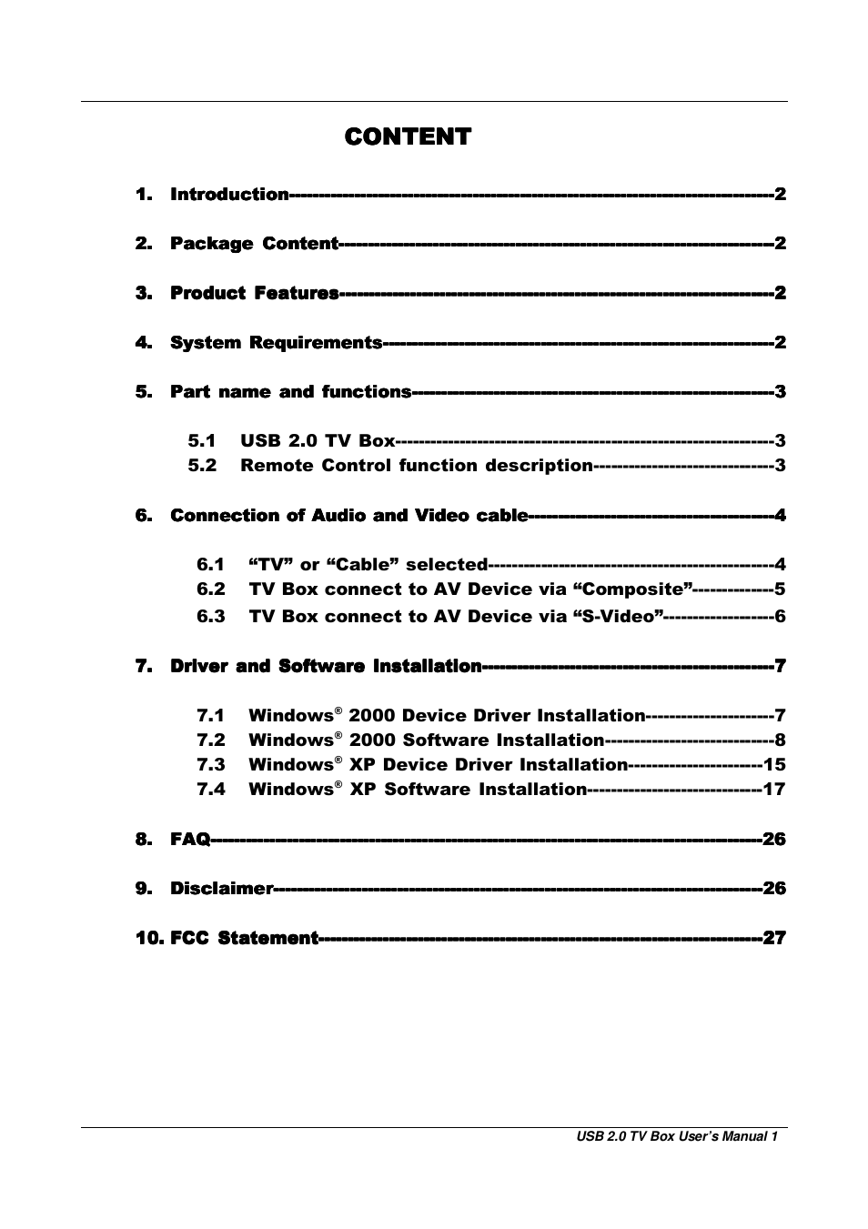 BAFO BF-1100 User Manual | Page 2 / 28