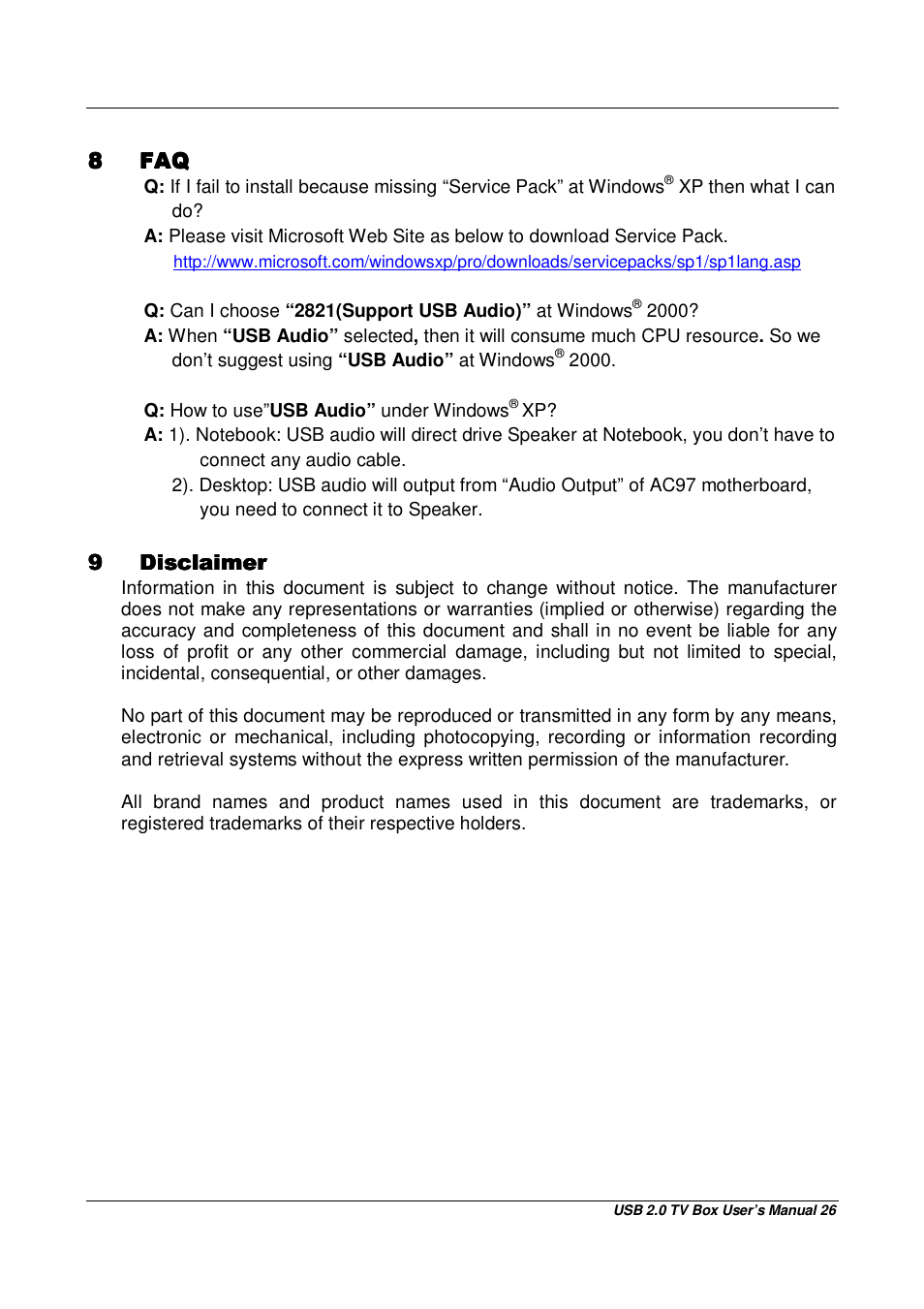 BAFO BF-1100 User Manual | Page 27 / 28