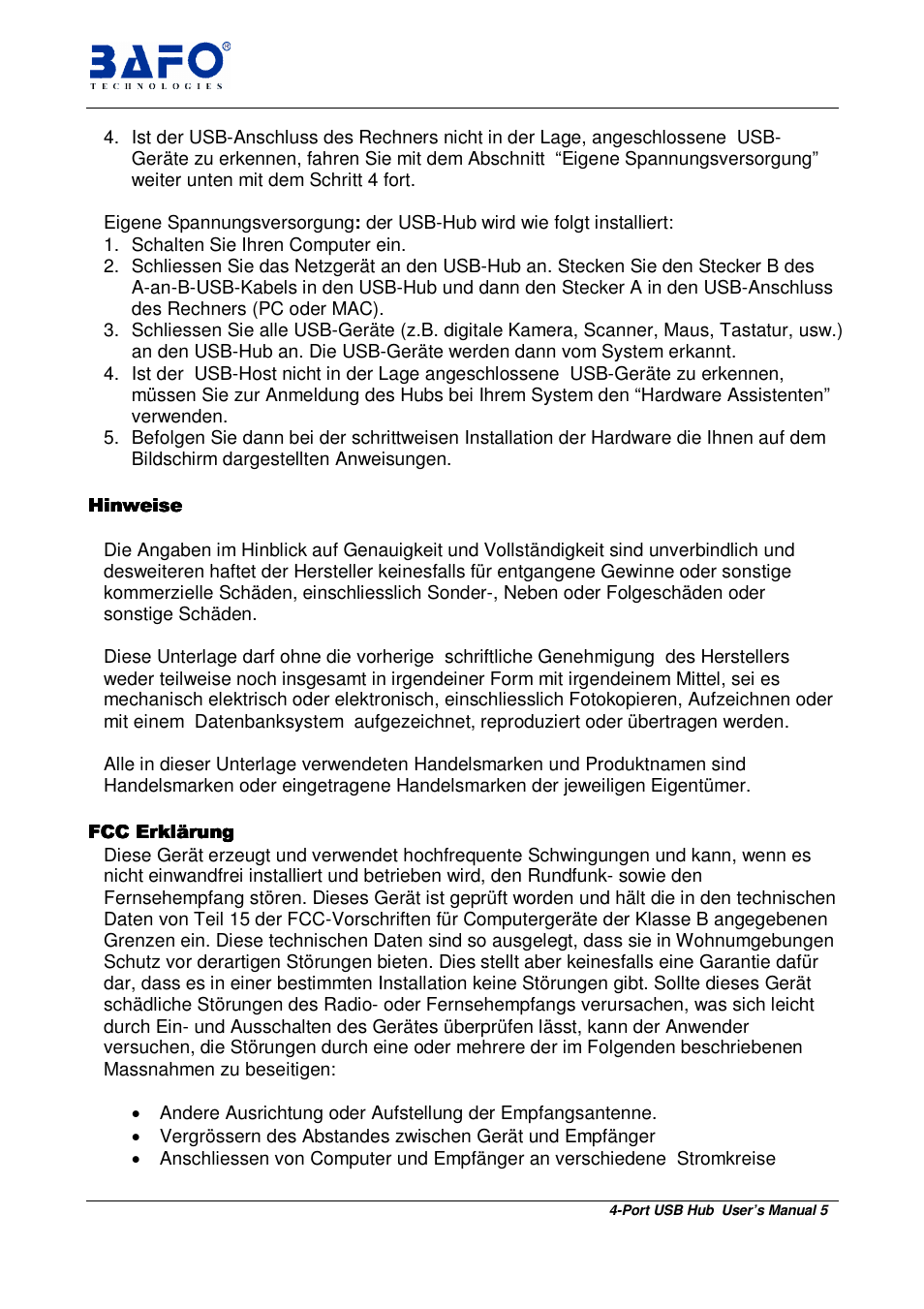 BAFO BF-400 User Manual | Page 6 / 10