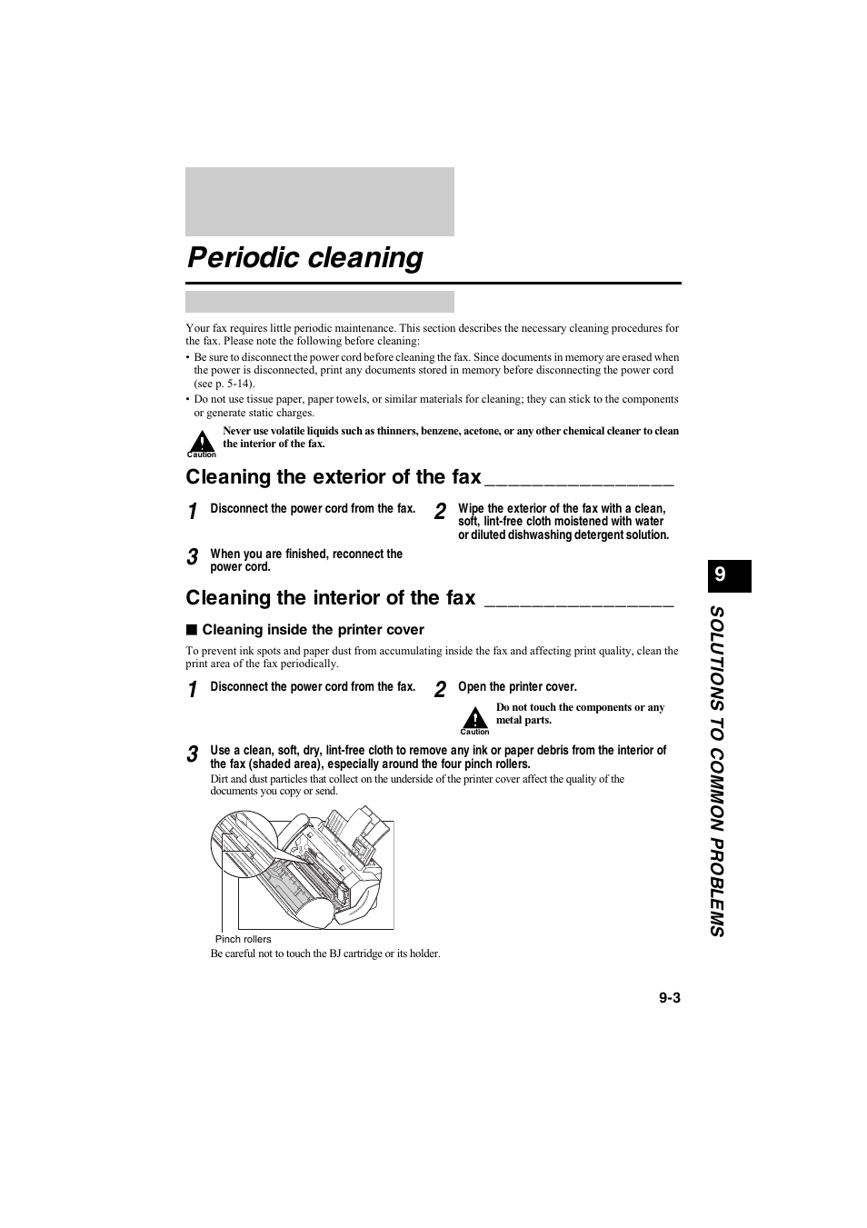 Periodic cleaning | Canon B115 User Manual | Page 20 / 118