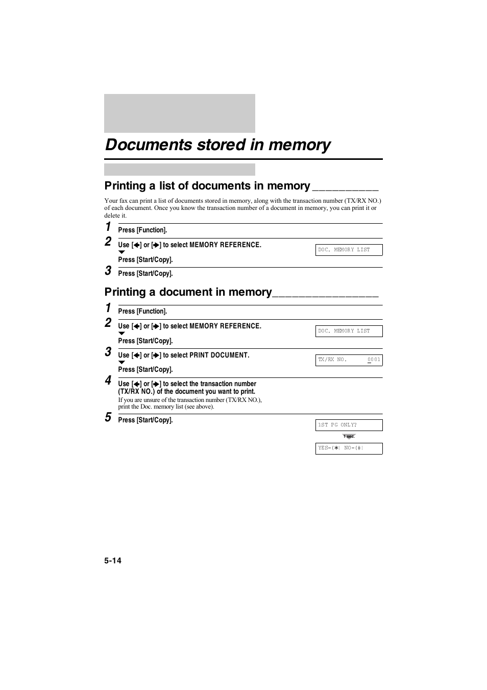 Documents stored in memory | Canon B115 User Manual | Page 77 / 118