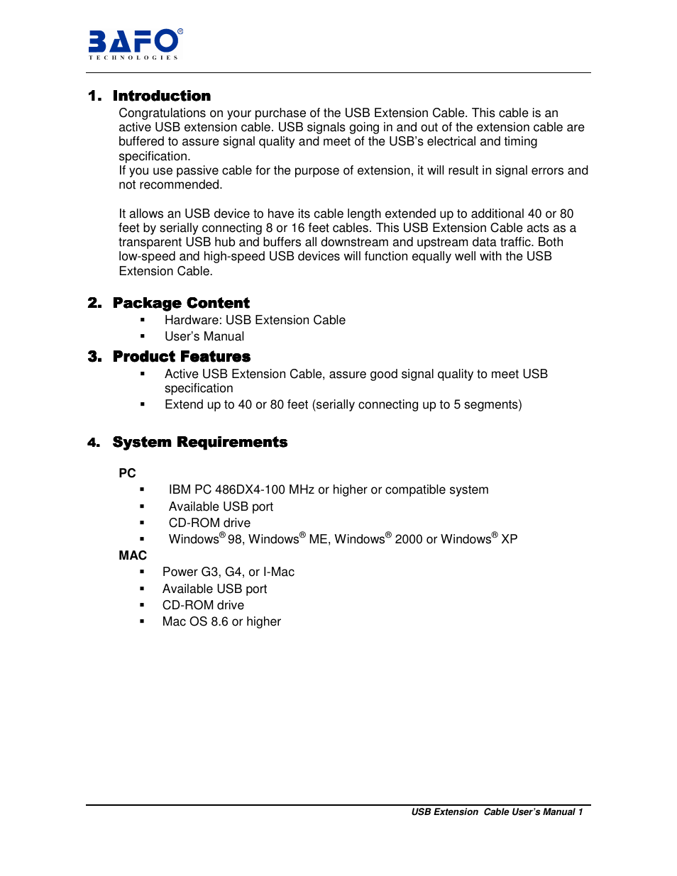 BAFO BF-200C User Manual | Page 2 / 3