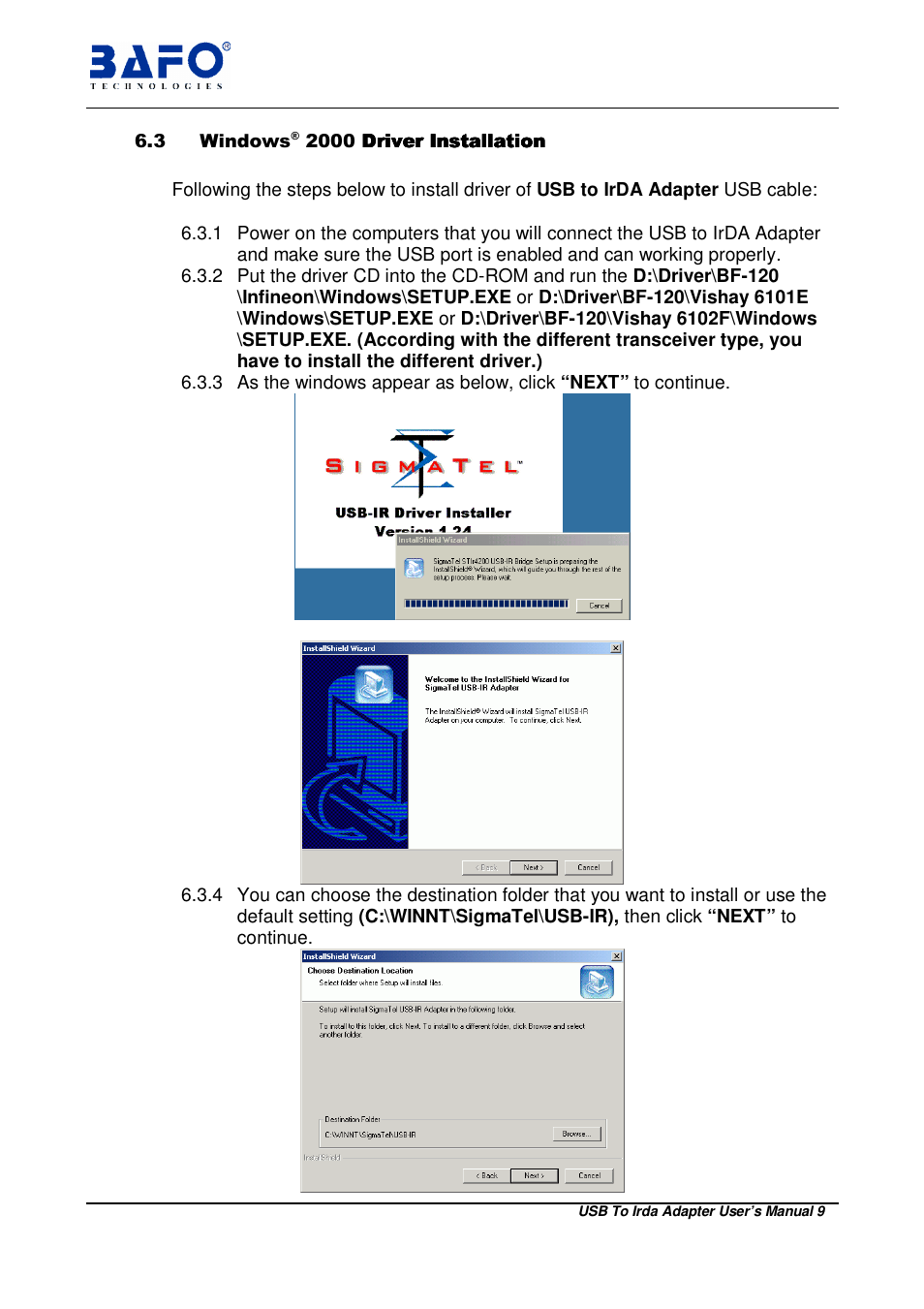 BAFO BF-120 User Manual | Page 10 / 15