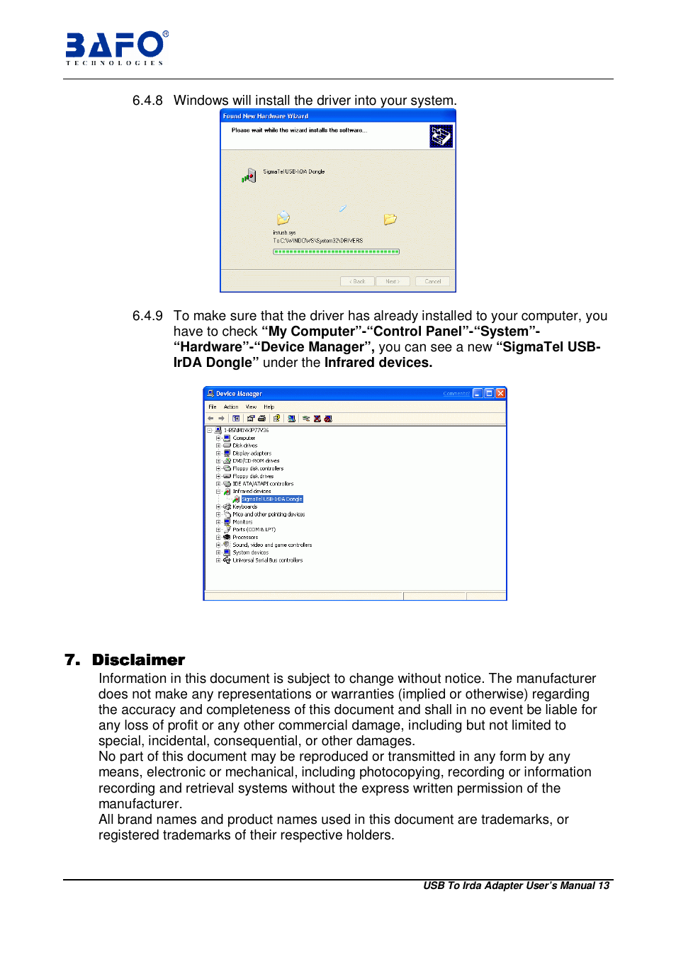 BAFO BF-120 User Manual | Page 14 / 15