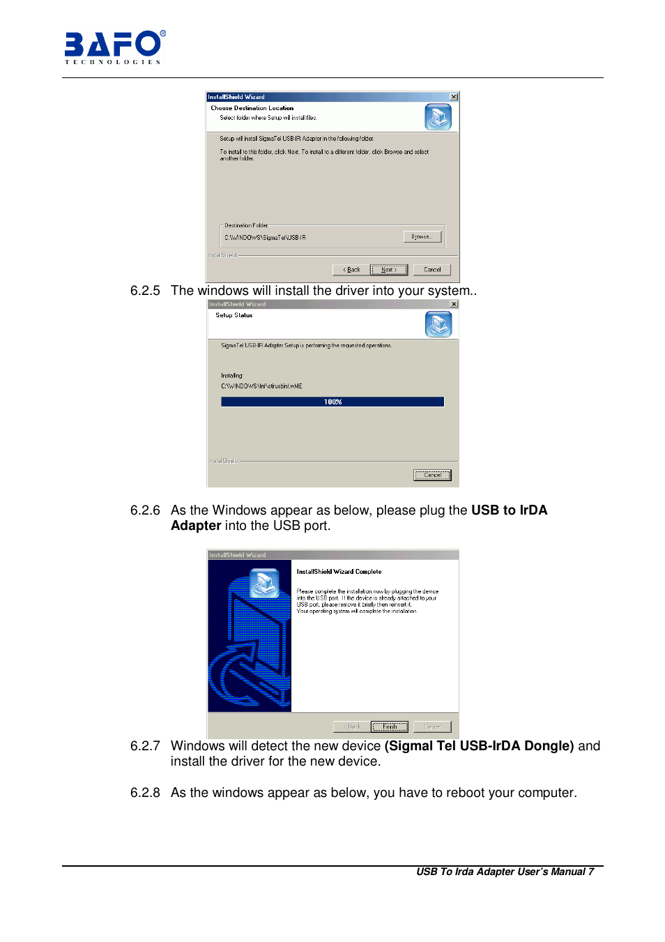BAFO BF-120 User Manual | Page 8 / 15
