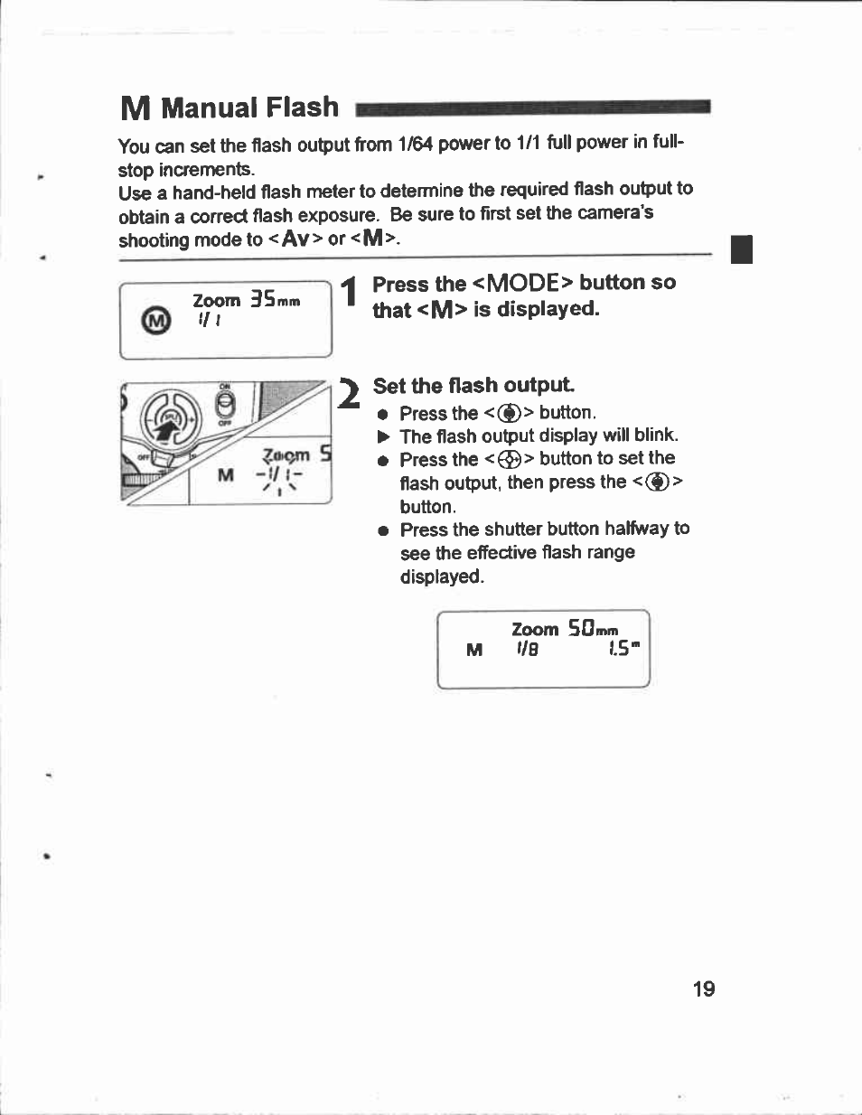 Manual flash | Canon Speedlite 430EX User Manual | Page 19 / 40