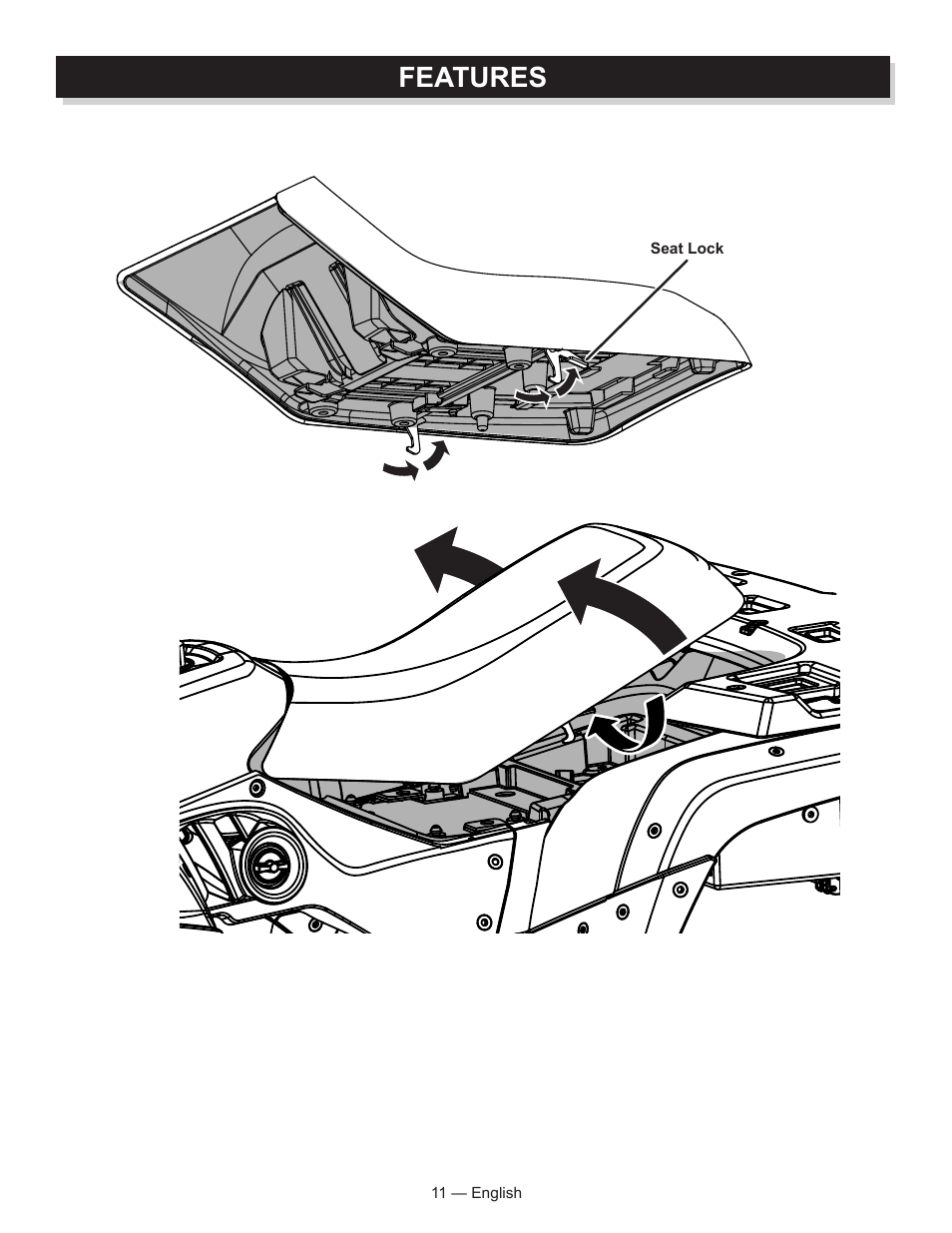 Features | Baja Motorsports AT250UT Operator's Manual User Manual | Page 11 / 64