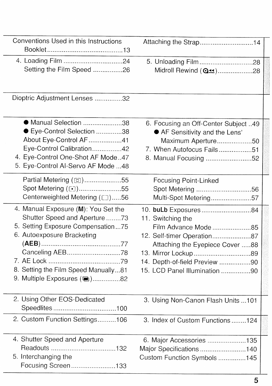 Canon EOS 3 User Manual | Page 5 / 37