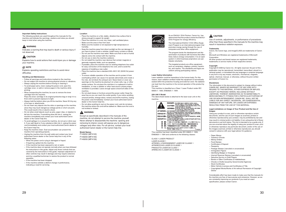 Canon imageCLASS MF4100 Series User Manual | Page 16 / 18