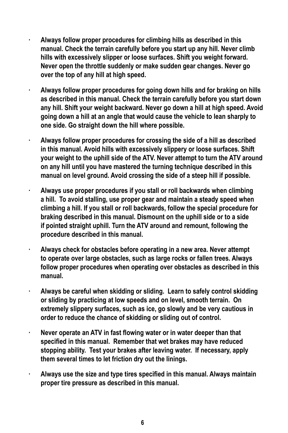 Baja Motorsports WD400-U Operator's Manual User Manual | Page 10 / 89