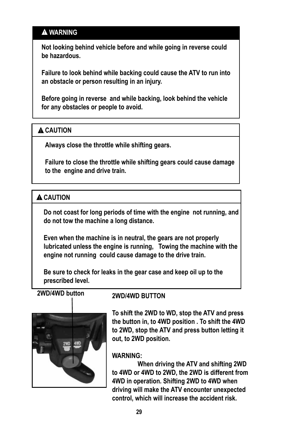 Baja Motorsports WD400-U Operator's Manual User Manual | Page 33 / 89