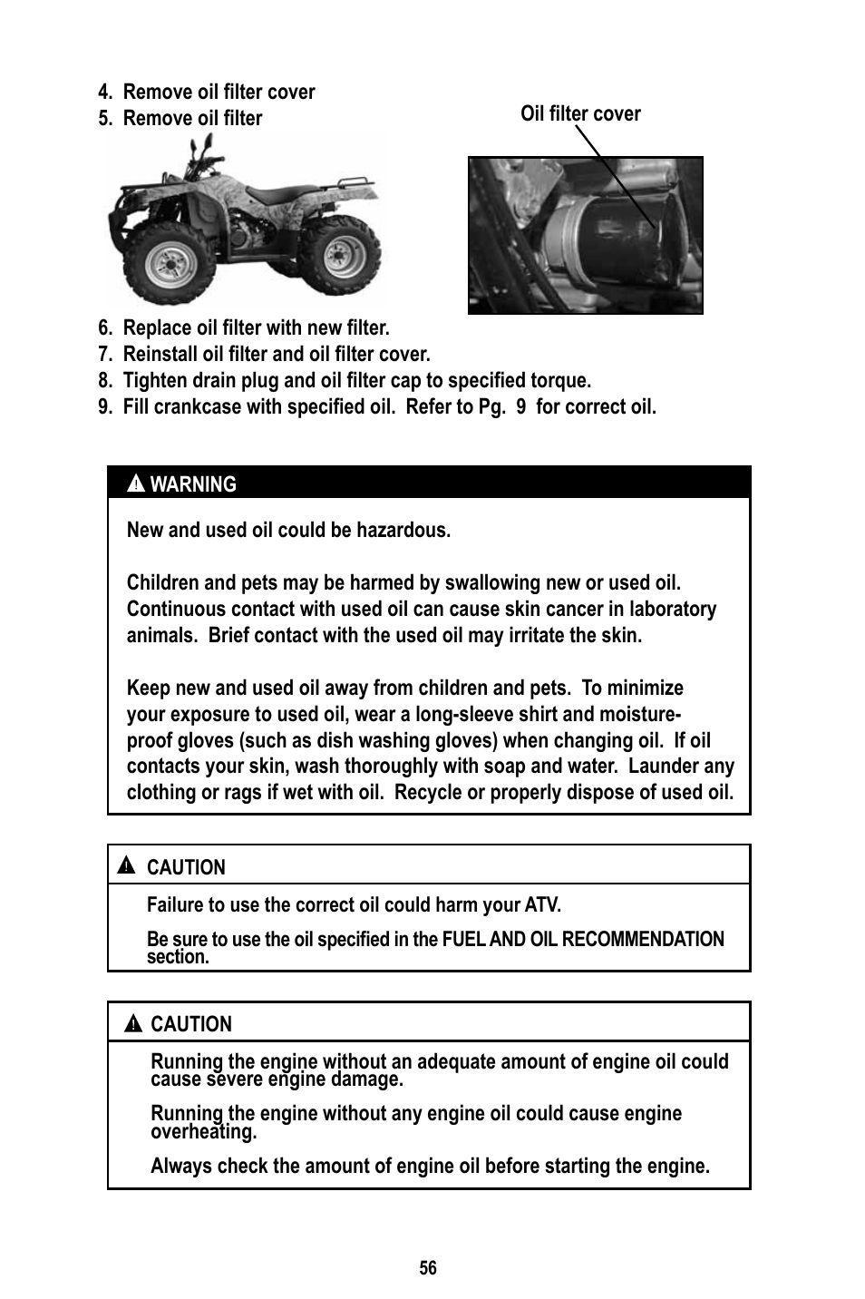 Baja Motorsports WD400-U Operator's Manual User Manual | Page 60 / 89