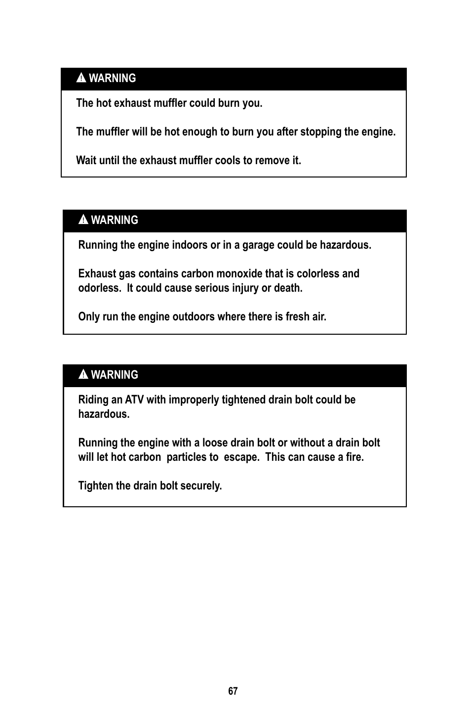 Baja Motorsports WD400-U Operator's Manual User Manual | Page 71 / 89