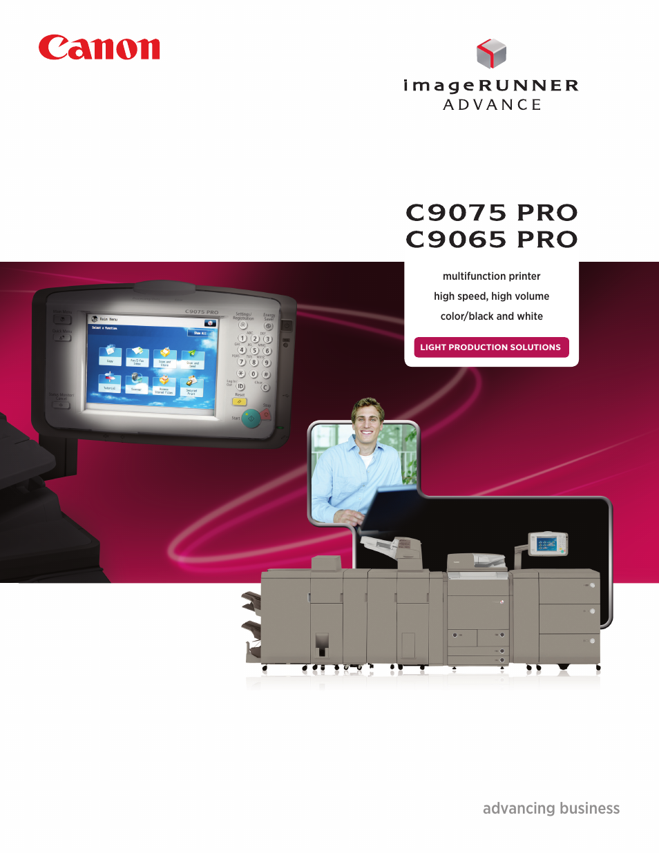 Canon IMAGE RUNNER C9075 PRO User Manual | 12 pages