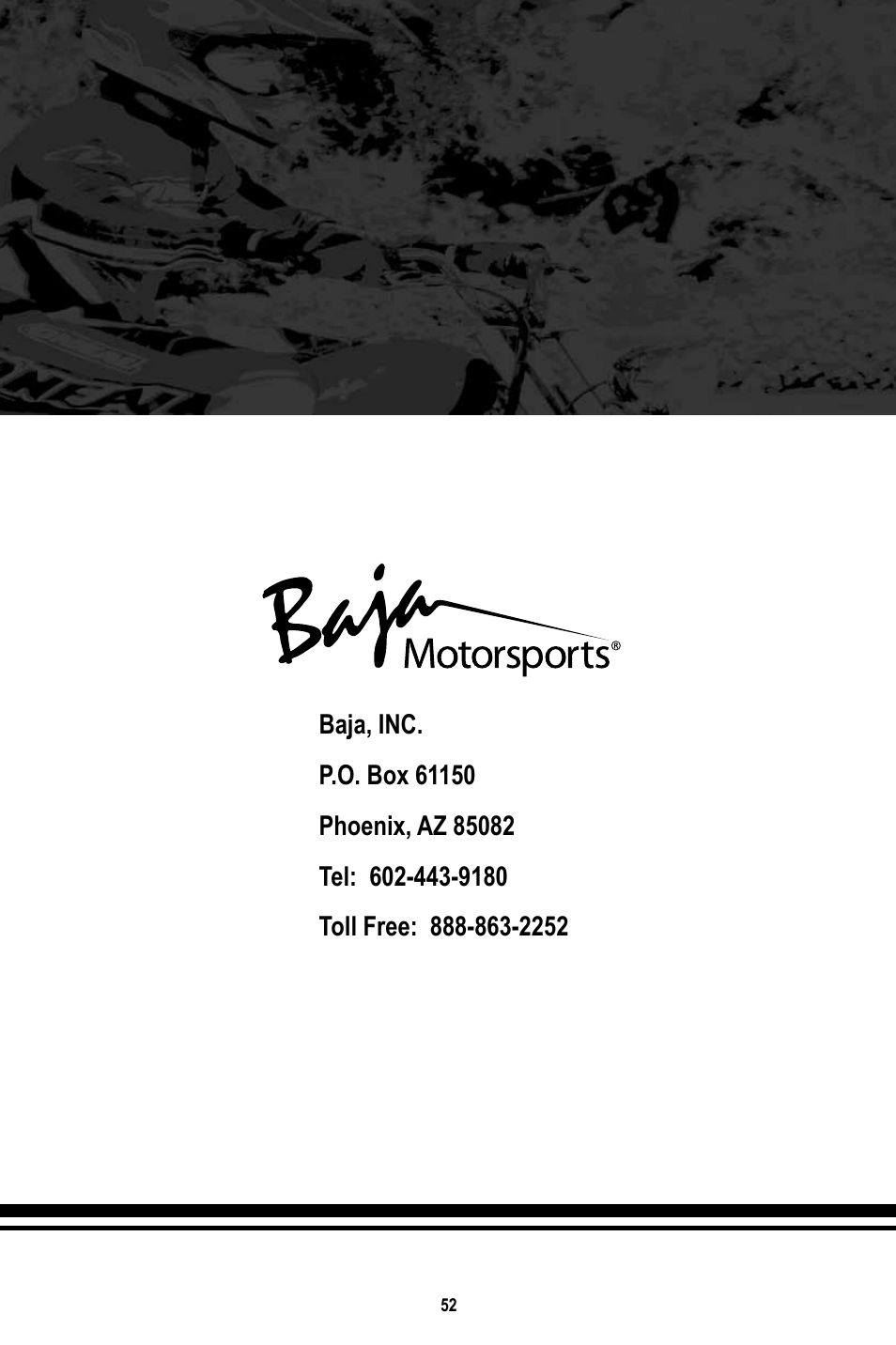 Baja Motorsports BR250 User Manual | Page 55 / 55