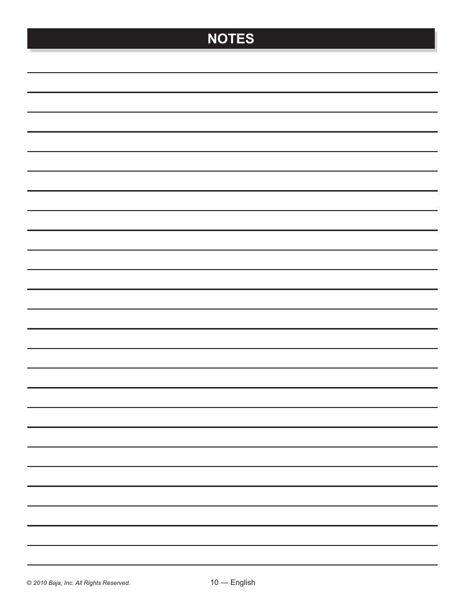 Baja Motorsports DB30 Assembly Guide User Manual | Page 10 / 20