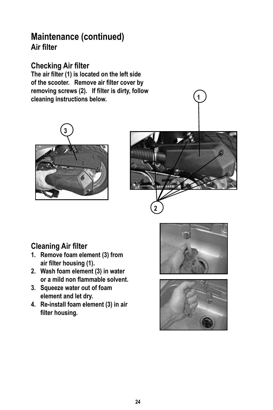 Maintenance (continued) | Baja Motorsports RT50-R Operator's Manual User Manual | Page 27 / 45