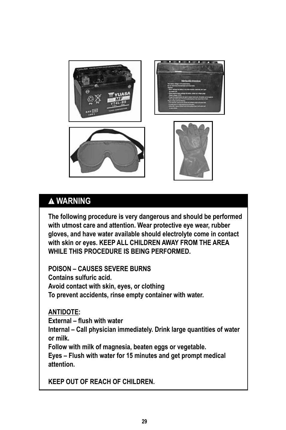 Warning | Baja Motorsports RT50-R Operator's Manual User Manual | Page 32 / 45