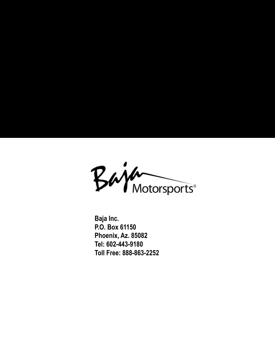 Baja Motorsports SC50P User Manual | Page 42 / 42