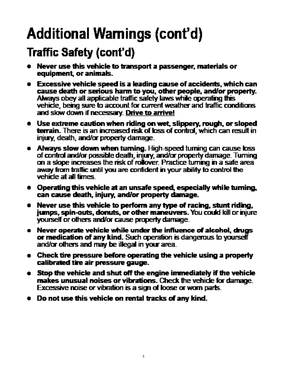 Baja Motorsports SC50P User Manual | Page 8 / 42