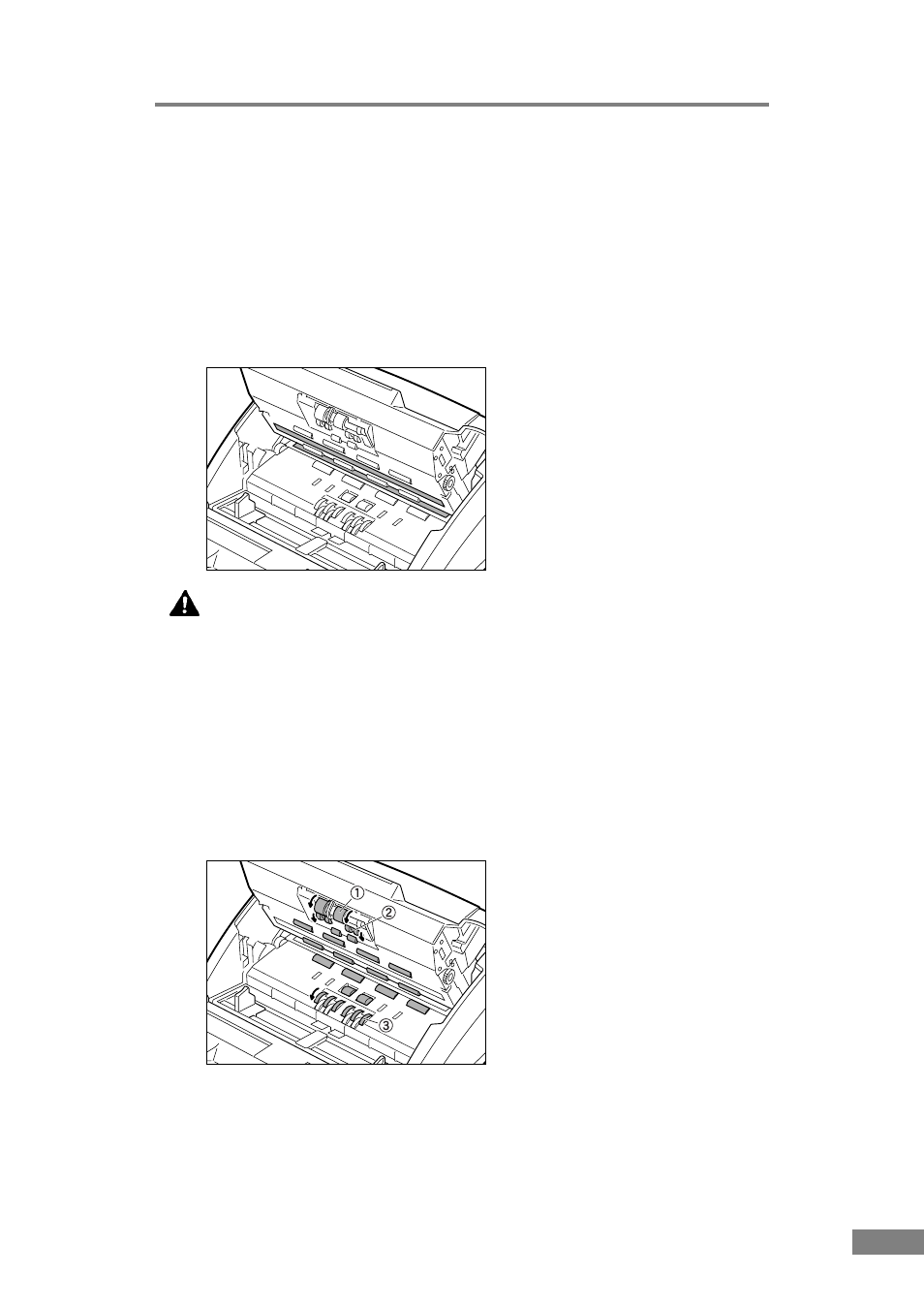 Cleaning the scanning glass and the rollers | Canon DR-3080C User Manual | Page 51 / 60