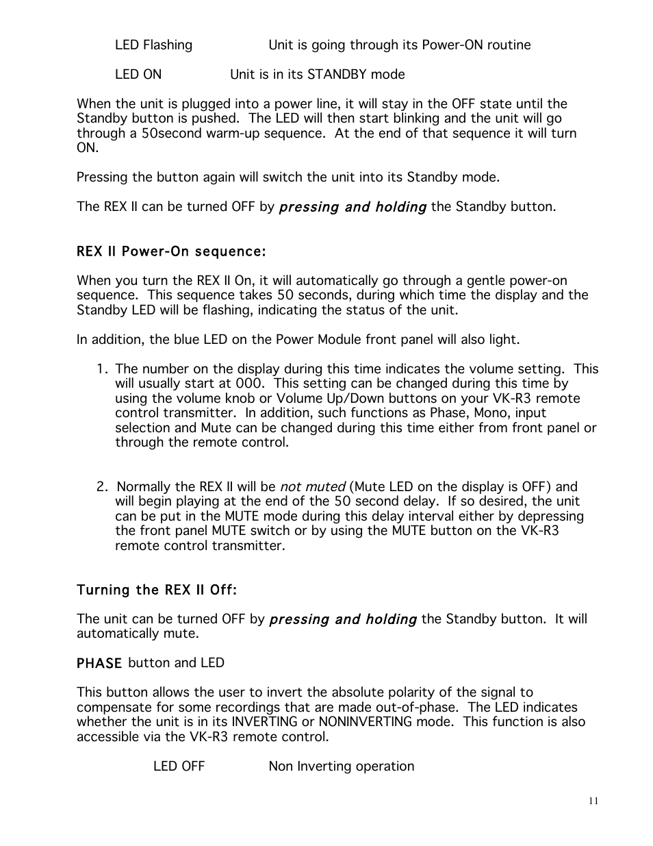 Balanced Audio REX II Preamplifier User Manual | Page 11 / 25