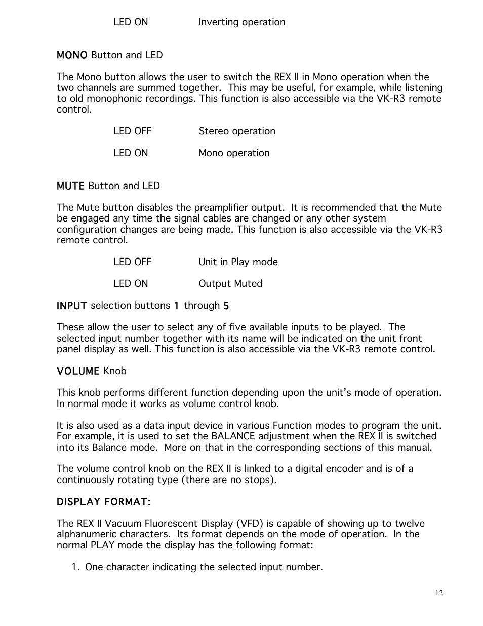 Balanced Audio REX II Preamplifier User Manual | Page 12 / 25
