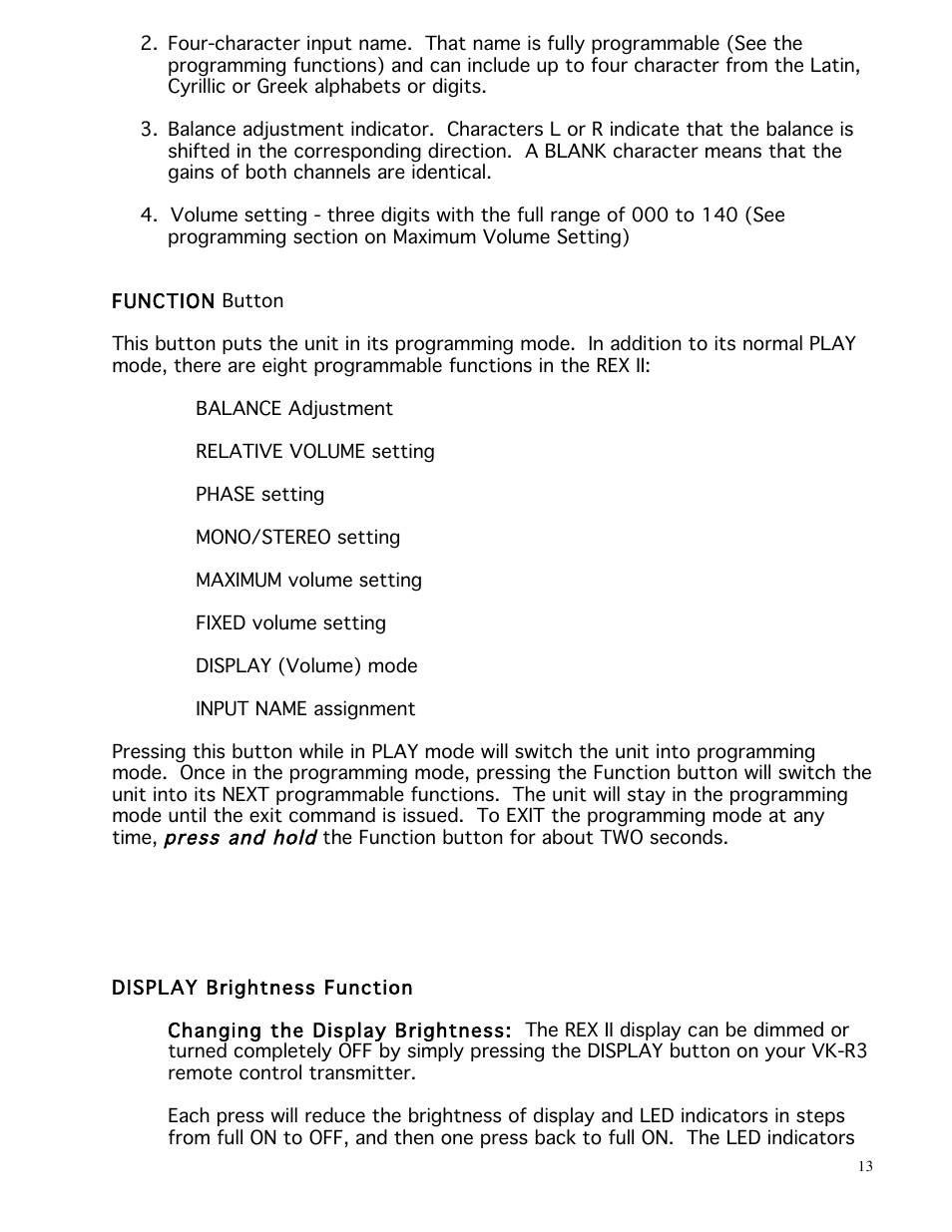 Balanced Audio REX II Preamplifier User Manual | Page 13 / 25